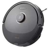 Roborock Q8 Max Robot Vacuum Cleaner 2 In 1 Vacuuming and Mopping 5500Pa Suction DuoRoller Brush Reactive Tech Obstacle Avoidance LDS Navigation 5200mAh Battery 240min Runtime 3D Map APP Control - Black