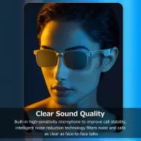 Smart Wireless BT5.0 Headset Music Glasses Outdoor Sports Headphone Stable Pairing Built-in Speaker Wide Compatibility