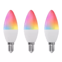 WiFi Smart Bulb RGB+W+C LED Candle Bulb