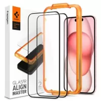 iPhone 15 Plus Spigen ALM Glas.tR Screen Protector - 2 Pcs.