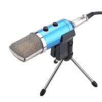 Professional Studio Microphone USB Condenser Sound Recording Microphone with Cardioid Studio Recording Mic for PC Laptop Black