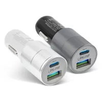 InLine USB car charger power-adaptor Quick Charge 3.0, white