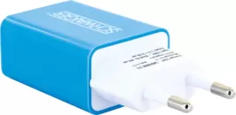 Schwaiger LAD300B 511 mobile device charger Blue, White Indoor