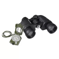 PRAKTICA Falcon 8x40mm Wide Angle Porro Prism Field Binoculars - Black (Binoculars + Compass)