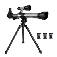 Kids Telescopes Educational Science Astronomy Telescope for Children Beginners Astronomy Telescope with Tripod Eyepieces Compass Finderscope