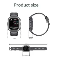 C20S Smart Bracelet Sports Watch 1.8 Inch IPS Full Touch Screen Resolution 240x286 BTcall Fitness Tracker