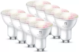 4lite Wiz Connected Dimmable Multicolour WiFi LED Smart Bulb - GU10 (Pack of 8)