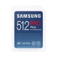 SAMSUNG 512GB PRO Plus High-speed SD Card U3 V30 Speed Level up to 160MB/s Read Speed for Digital Camera Motion Camera Laptop