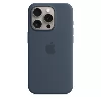 Apple iPhone 15 Pro Silicone Case with MagSafe - Blue