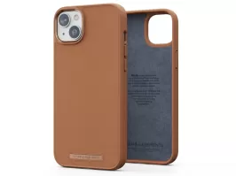 Njord byELEMENTS Genuine Leather Case for Apple iPhone 14 Plus, Cognac