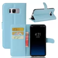 Samsung Galaxy S8 Wallet Case with Magnetic Closure - Blue