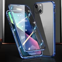iPhone 15 Plus Magnetic Case with Tempered Glass - Blue