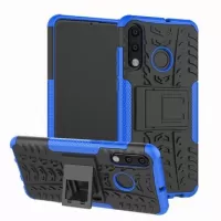 Huawei P30 Lite Anti-Slip Hybrid Case with Kickstand - Blue / Black