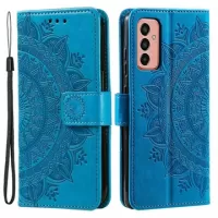 Samsung Galaxy A14 Mandala Series Wallet Case - Blue