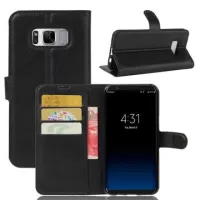 Samsung Galaxy S8 Wallet Case with Magnetic Closure - Black