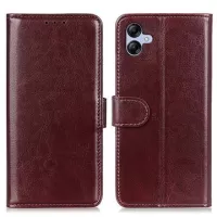 Samsung Galaxy A05 Wallet Case with Magnetic Closure - Brown