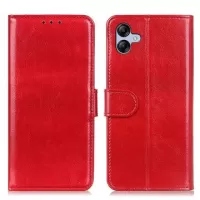 Samsung Galaxy A05 Wallet Case with Magnetic Closure - Red