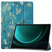 Samsung Galaxy Tab S9 FE+ Tri-Fold Series Smart Folio Case - White Flowers