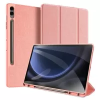 Samsung Galaxy Tab S9 FE+ Dux Ducis Domo Tri-Fold Smart Folio Case - Pink