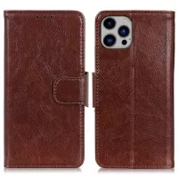 iPhone 15 Pro Elegant Series Wallet Case - Brown