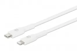 Manhattan USB-C to Lightning Cable, Charge & Sync, 1m, White, For...