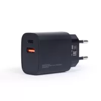 Gembird TA-UQC3-03 mobile device charger Black Indoor