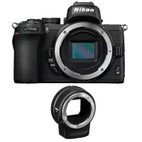 Nikon Z50 Mirrorless Digital Camera + FTZ II mount adapter - 2 Year Warranty - Next Day Delivery