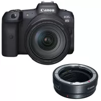 Canon EOS R5 Mirrorless Digital Camera with RF 24-105mm f/4L IS Lens + EF-EOS R mount adapter - 2 Year Warranty - Next Day Delivery