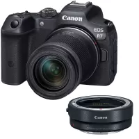 Canon EOS R7 Mirrorless Digital Camera with RF-S 18-150mm STM Lens + EF-EOS R mount adapter - 2 Year Warranty - Next Day Delivery