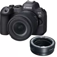 Canon EOS R6 Mark II Mirrorless Digital Camera with RF 24-105mm f/4-7.1 IS STM Lens + EF-EOS R mount adapter - 2 Year Warranty - Next Day Delivery