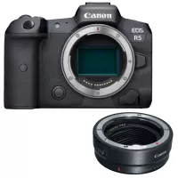 Canon EOS R5 Mirrorless Digital Camera (Body Only) + EF-EOS R mount adapter - 2 Year Warranty - Next Day Delivery