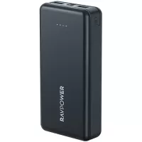 RAVPower 20000mAh 15W 4 Port USB-C Power Bank - Black