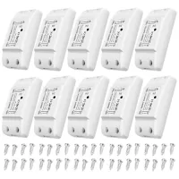 10Pcs WiFi and BT Smart Switch 10A 2200W Dual Mode On/Off Device Universal Smart Home Automation Module