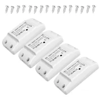 4Pcs WiFi and BT Smart Switch 10A 2200W Dual Mode On/Off Device Universal Smart Home Automation Module