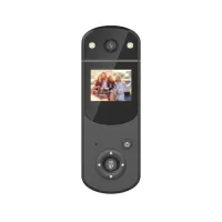 Digital DV Camera Mini Body Car Camera Video Recorder MP3 Player 1080P HD Screen with Infrared Night Light Rotating Len for Sports Home Office Accompanying Recorder Christmas Gift