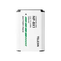 TELESIN NP-BX1 1090mAh Camera Battery Rechargeable Battery with 6 Safety Protections Fast Charging Power Bank Compatible with Digital Cameras Camcorders Sony ZV-1/ ZV1Ⅱ/ RX1R/ RX1/ WX500/ WX700/ WX350/ RX100M6/ RX100M5A/ RX100M5/ H400/ HX99/ HX90/ HDR-CX240E/ HDR-MV1/ FDR-X1000V/ HDR-AS300R