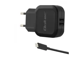 Qoltec 50188 mobile device charger Indoor Black