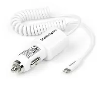 StarTech.com Dual-Port Car Charger - USB with Built-in Lightning...