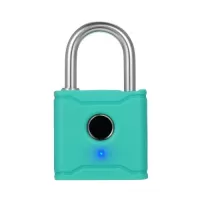 T1004D Smart BT Fingerprint Padlock Rechargeable Keyless Lock IP65 Waterproof Anti-theft Luggage Backpack Lock