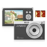 Andoer Compact 4K Digital Camera Video Camcorder 50MP 2.88Inch IPS Screen Auto Focus Camera