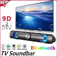 Wireless Bluetooth Soundbar Hi-Fi Stereo Speaker Upgraded Version Of High Sound Quality For SmartPhone/Tablet/Computer TVHome Theater TV Strong Bass Sound Bar