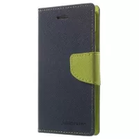 iPhone 7/8/SE (2020)/SE (2022) Mercury Goospery Fancy Diary Wallet Case - Dark Blue / Green