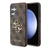 Samsung Galaxy S24+ Guess 4G Big Metal Logo Hybrid Case - Brown