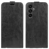 Samsung Galaxy A15 Vertical Flip Case with Card Slot - Black