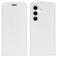 Samsung Galaxy S24+ Vertical Flip Case with Card Slot - White