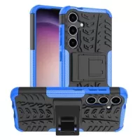 Samsung Galaxy S24+ Anti-Slip Hybrid Case with Kickstand - Blue / Black