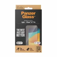 iPhone 15 Pro Max PanzerGlass Ultra-Wide Fit EasyAligner Screen Protector (Open Box - Excellent) - Black Edge