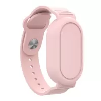 Waterproof Silicone Wristband for Samsung Galaxy SmartTag 2 Bluetooth Tracker Protective Case - Pink
