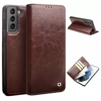 Qialino Classic Samsung Galaxy S21 5G Wallet Leather Case (Open-Box Satisfactory) - Brown