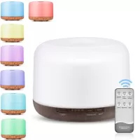 Bakeey Large Mist Spray 500ML Ultrasonic Aroma Diffuser Household Humidifier Colorful Night Light Household Air Purifyin